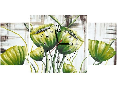 80X40CM ZEGAR ZIELONE MAKI OBRAZ na Arena.pl