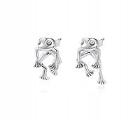 Kolczyki Srebrne Kolczyki Żaby Srebro 925 Kolczyki Trusky