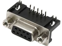 D-SUB DB 9(F) GNIAZDO KĄTOWE