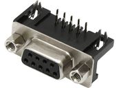 D-SUB DB 9(F) GNIAZDO KĄTOWE