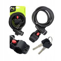 Zapięcie rowerowe zamknięcie do roweru na klucz blokada na rower spirala