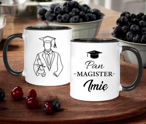 KUBEK PREMIUM Z NADRUKIEM PREZENT PAN MAGISTER IMIĘ ORYGINALNY UPOMINEK na Arena.pl