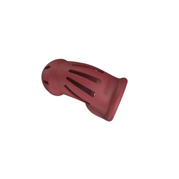 model 28   ultra soft silicone chastity cage   red zdjęcie 2