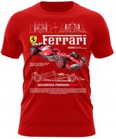 KOSZULKA FERRARI MĘSKA F1 T-SHIRT FERRARI SF-25 PREZENT DLA MĘŻCZYZNY