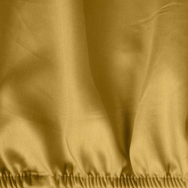Prześcieradło satynowe z gumką NOVA3 100x200 Eurofirany musztardowy zdjęcie 4