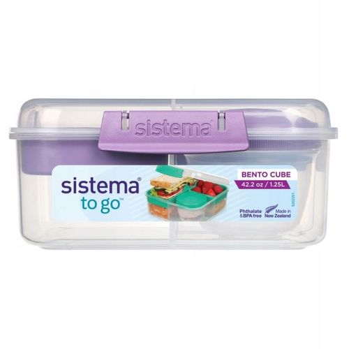 SISTEMA Śniadaniówka Pojemnik na lunch Bento Cube 1,25l 4 kolory na Arena.pl