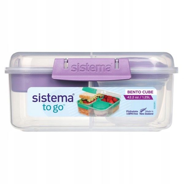 SISTEMA Śniadaniówka Pojemnik na lunch Bento Cube 1,25l 4 kolory zdjęcie 5