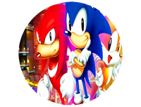 Opłatek na tort Sonic