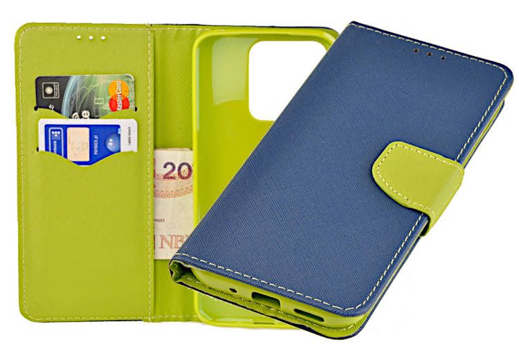 Etui portfel Fancy Case do Xiaomi Redmi 10A niebieski zdjęcie 1