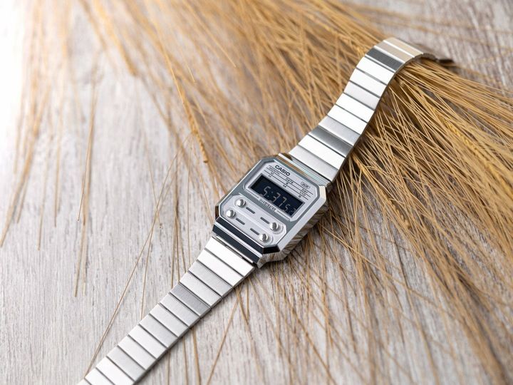 ZEGAREK CASIO A100WE-7BEF VINTAGE YOUTH RETRO STYL zdjęcie 3
