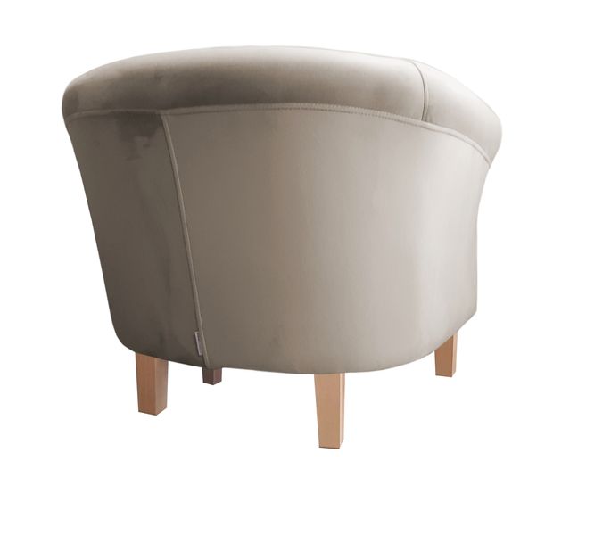 Fotel Milo nogi buk jasny szary beż MG09 zdjęcie 4