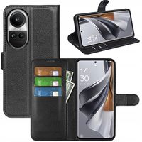 ETUI DO RENO 10 / 10 PRO 5G LITCHI WALLET + FOLIA