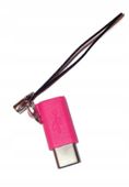 Przejściówka adapter micro typ c pink HTC LG Sony