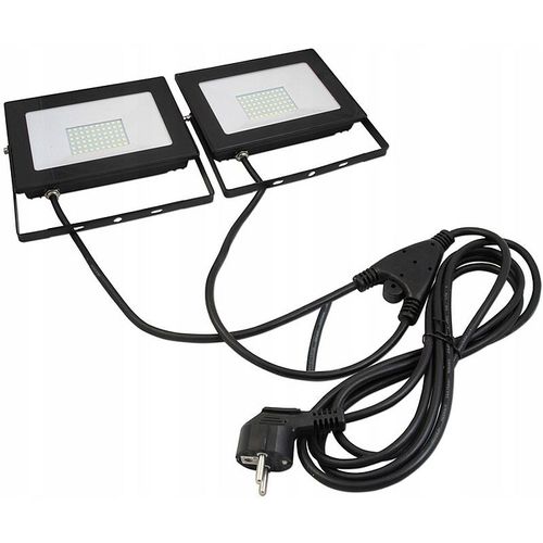 Halogeny budowlane na statywie 2x30W neutralny na Arena.pl
