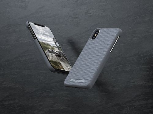 Materiałowe etui iPhone Xs Max (Mid Grey) na Arena.pl