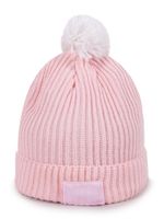 Czapka zimowa dziecięca jasnoróżowa UNIQUE 50-52 YOCLUB