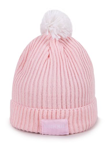 Czapka zimowa dziecięca jasnoróżowa UNIQUE 50-52 YOCLUB na Arena.pl