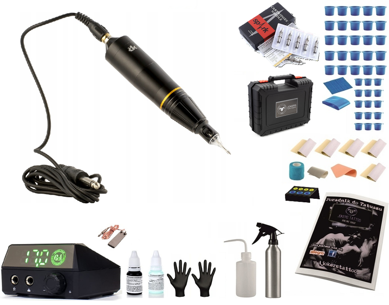 Zestaw Maszynka do tatuażu Ck Angel Pen kompletny zdjęcie 1