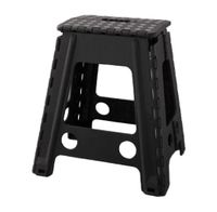 Stołek taboret składany antypoślizgowy 39cm czarny