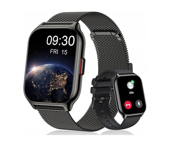 Popglory P66 Smartwatch dla kobiet, 2 paski zdjęcie 1