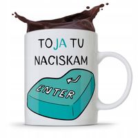 Kubek Informatyka Programisty Naciskam Enter Z Nadrukiem Ze Zdjęciem