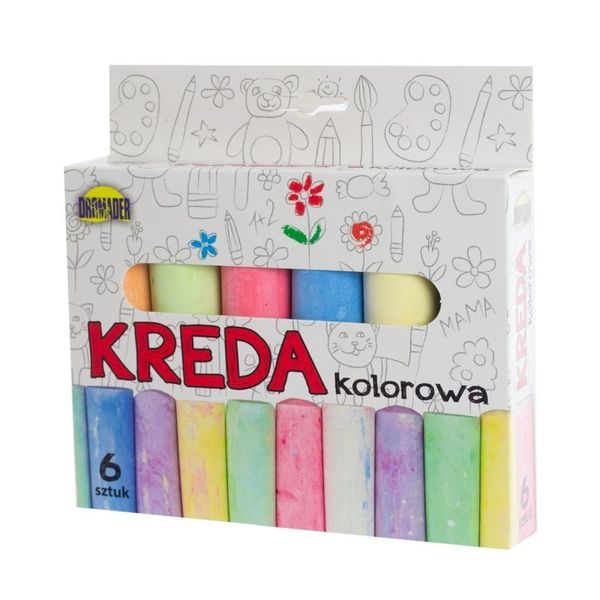 Kreda chodnikowa gruba 6szt. DROMADER zdjęcie 1