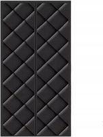 Kurtyna Termiczna Zasłona na Drzwi Magnetyczna 85x200cm Czarna