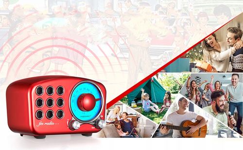 Radio Kuchenne Feegar Retro Bluetooth Przenośne Fm na Arena.pl