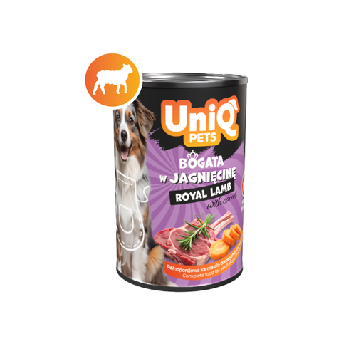 Mokra karma dla psa z jagnięciny ROYAL LAMB 375g UNIQ PETS na Arena.pl