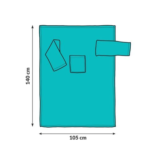 Kocyko-szlafrok Junior - Miętowy na Arena.pl