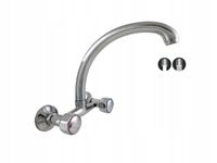 BATERIA KUCHENNA ŚCIENNA DŁUGA DWA STRUMIENIE WODY