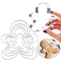 Foremki Do Ciastek, Do Wykrawania Pierniczków, Ciasteczkowy Ludzik, 5Szt.