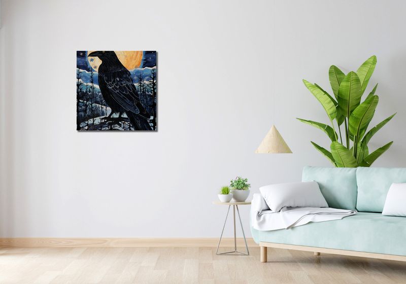 Obraz 60x60cm Kruczy Mąciciel zdjęcie 2