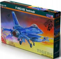 Model do sklejania samolotu F-16 Jastrząb skala 1:72 z dodatkami