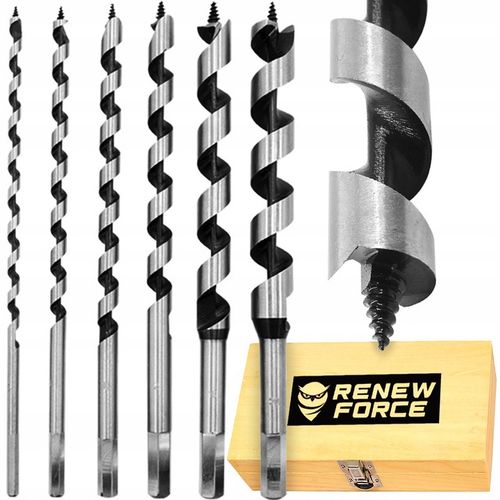 Wiertła do drewna 230MM zestaw wierteł 6-25 mm +box POLSKA MARKA na na Arena.pl