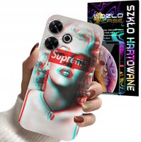 ETUI DO XIAOMI REDMI 13 4G - Monroe MODNE KOBIECE WZORY + SZKŁO