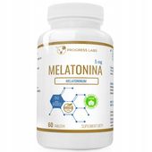 Melatonina 5mg Dobry Sen Zdrowy Sen REGENERACJA Dobry nastrój VEGE 60 table