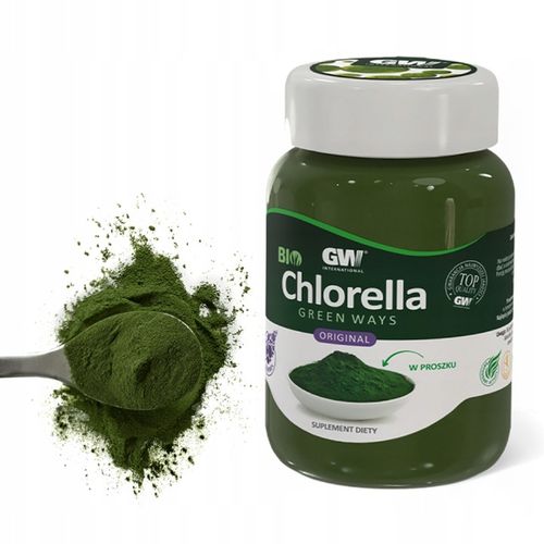 BIO Chlorella Green Ways w proszku 350g + łyżeczka + shaker - Oczyszczanie na Arena.pl