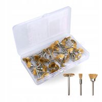 AKCESORIA DO MINISZLIFIERKI Szczotki mosiężne zestaw do szlifowania 45 szt