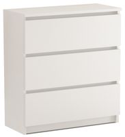 Komoda RICO 3S biała 80 cm