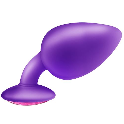 KOREK ANALNY Z KRYSZTAŁEM rozm S Fioletowy Kryształ Różowy na Arena.pl