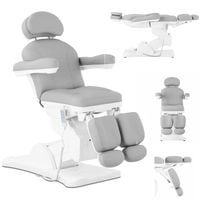 fotel kosmetyczny podologiczny do tatuażu pedicure spa ercolano - szary