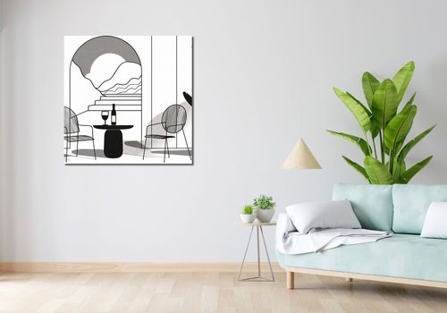 Obraz 90x90cm Relaks w Monochromie na Arena.pl