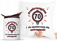 Zestaw Poduszka + Kubek Na Urodziny 70 70Te 70-Te Z Nadrukiem Ze Zdjęciem