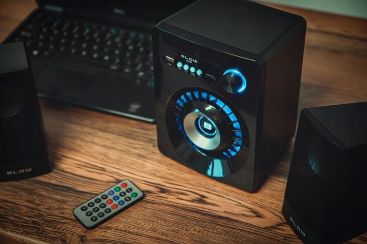 Głośniki komputerowe 2.1 BLUETOOTH SD USB AUX LED zdjęcie 2