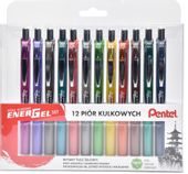 PIÓRO KULKOWE ENERGEL SET 12 SZT PENTEL