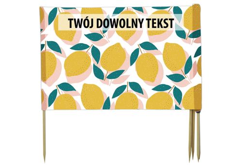 PARAWAN PLAŻOWY Cytrynki z indywidualnym  napisem 8 PANELI 13.8 na Arena.pl
