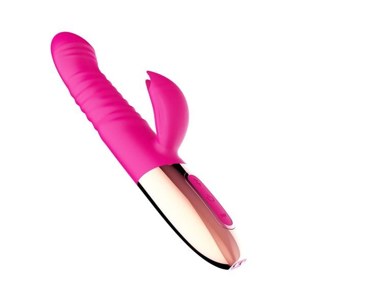 Wibrator - Rechargeable Thrusting Vibrator USB 10 Functions - Heating zdjęcie 8