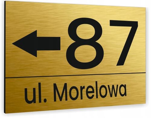 Tabliczka ADRESOWA Z TWOIM ADRESEM STRZAŁKA NUMER na Arena.pl