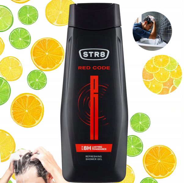 STR8 Żel Pod Prysznic 400ml Red Code zdjęcie 8